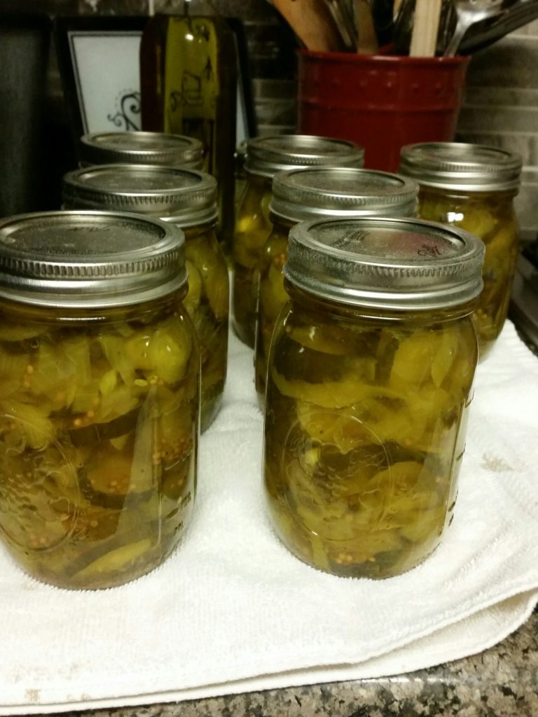 bread and butter pickles, canning, preserving, ball