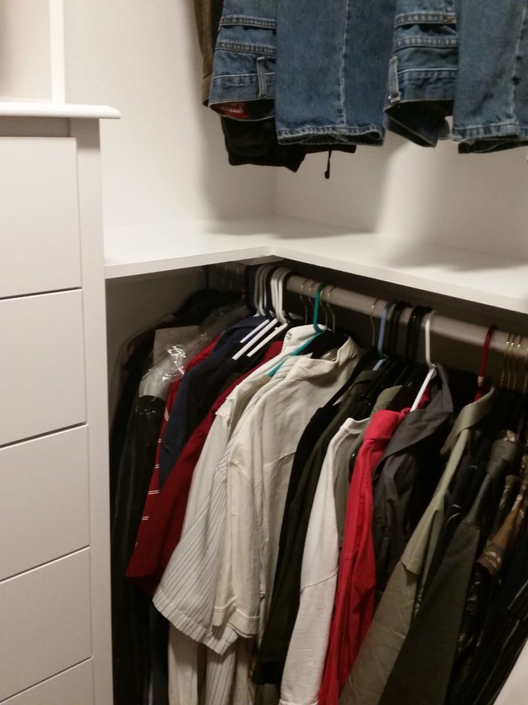 Lower clothing, small closet, makeover